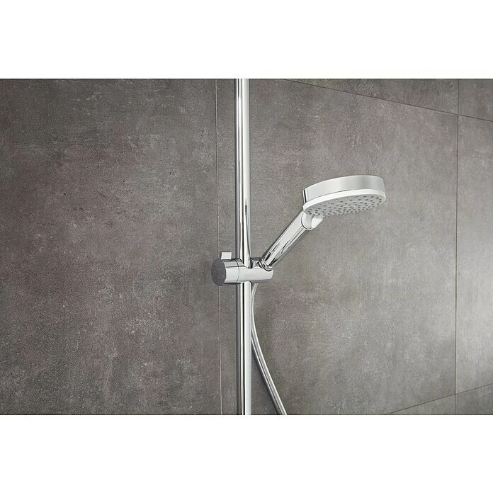 BAUHAUS Hansgrohe Crometta Duschsystem E 240 Mit Thermostatarmatur, Lochabstand: 103,4 Cm, Anzahl Strahlarten: 2 Stk., Chrom 7 BAUHAUS Hansgrohe Crometta Duschsystem E 240 Mit Thermostatarmatur, Lochabstand: 103,4 Cm, Anzahl Strahlarten: 2 Stk., Chrom – Bild 5