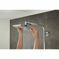 BAUHAUS Hansgrohe Crometta Duschsystem E 240 Mit Thermostatarmatur, Lochabstand: 103,4 Cm, Anzahl Strahlarten: 2 Stk., Chrom 13 BAUHAUS Hansgrohe Crometta Duschsystem E 240 Mit Thermostatarmatur, Lochabstand: 103,4 Cm, Anzahl Strahlarten: 2 Stk., Chrom -Sanitärinstallation Verkaufsladen 12 515