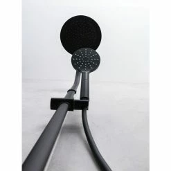 BAUHAUS Camargue Duschsystem New York Mit Thermostatarmatur, Anzahl Strahlarten: 3 Stk., Schwarz -Sanitärinstallation Verkaufsladen 12 518