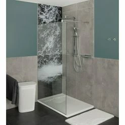 BAUHAUS Camargue Duschsystem Manhattan Lochabstand: 70 Cm, Anzahl Strahlarten: 3 Stk., Chrom -Sanitärinstallation Verkaufsladen 12 533