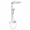 BAUHAUS Hansgrohe Duschsystem Raindance E Showerpipe 300 Mit Thermostatarmatur, Lochabstand: 106,6 Cm, Anzahl Strahlarten: 3 Stk., Chrom -Sanitärinstallation Verkaufsladen 12 579