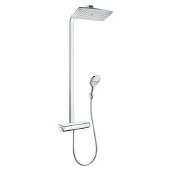 BAUHAUS Hansgrohe Duschsystem Raindance E Showerpipe 360 Mit Thermostatarmatur, Anzahl Strahlarten: 3 Stk., Chrom, Höhe: 106,6 Cm