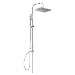 BAUHAUS Camargue Überkopfbrausen-Set Florida Höhe: 97 Cm, Anzahl Strahlarten: 3 Stk., Chrom