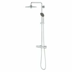 BAUHAUS Grohe Vitalio Joy Duschsystem 260 Mit Thermostatarmatur, Lochabstand: 100,5 Cm, Anzahl Strahlarten: 3 Stk., Chrom -Sanitärinstallation Verkaufsladen 12 625