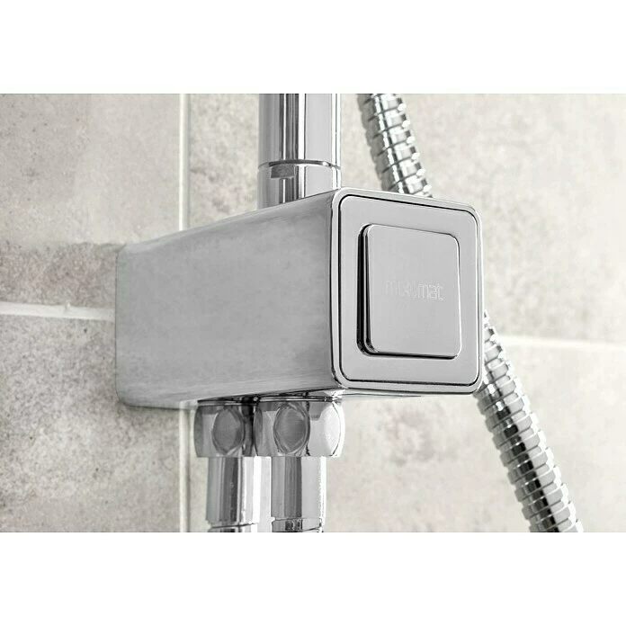 BAUHAUS Mixomat Duschsystem Ohio Lochabstand: 70 Cm, Anzahl Strahlarten: 1 Stk., Chrom 6 BAUHAUS Mixomat Duschsystem Ohio Lochabstand: 70 Cm, Anzahl Strahlarten: 1 Stk., Chrom – Bild 4