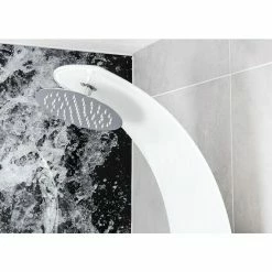 BAUHAUS Camargue Duschpaneel Sylt 2.0 Höhe: 132 Cm, Mit Einhebelmischer, Weiß -Sanitärinstallation Verkaufsladen 12 656