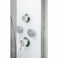 BAUHAUS Camargue Duschpaneel Sylt 2.0 Höhe: 132 Cm, Mit Einhebelmischer, Weiß -Sanitärinstallation Verkaufsladen 12 658