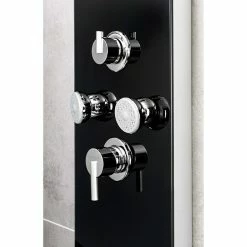 BAUHAUS Camargue Duschpaneel Sylt 2.0 Höhe: 133 Cm, Mit Einhebelmischer, Schwarz 9 BAUHAUS Camargue Duschpaneel Sylt 2.0 Höhe: 133 Cm, Mit Einhebelmischer, Schwarz -Sanitärinstallation Verkaufsladen 12 661