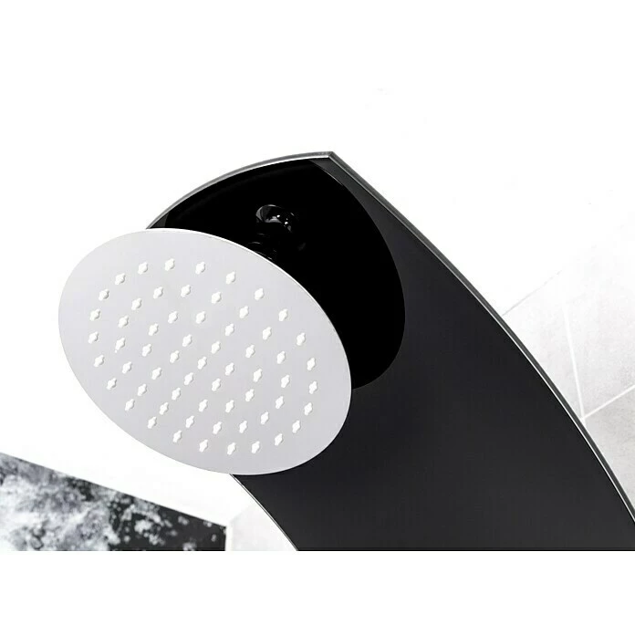 BAUHAUS Camargue Duschpaneel Sylt 2.0 Höhe: 133 Cm, Mit Einhebelmischer, Schwarz 6 BAUHAUS Camargue Duschpaneel Sylt 2.0 Höhe: 133 Cm, Mit Einhebelmischer, Schwarz – Bild 4