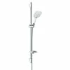 BAUHAUS Hansgrohe Brausegarnitur Raindance Select E 150 Lochabstand: 91,5 Cm, Art Strahl: RainAir, CaresseAir, Mix, Chrom/Weiß -Sanitärinstallation Verkaufsladen 12 675