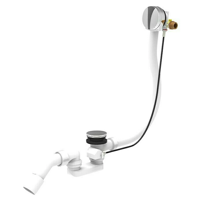 BAUHAUS Ottofond Ab- & Überlaufgarnitur Drehexcenterbetätigung, Mit Wassereinlauf, Passend Für: Ottofond Badewanne Tacoma 3 BAUHAUS Ottofond Ab- & Überlaufgarnitur Drehexcenterbetätigung, Mit Wassereinlauf, Passend Für: Ottofond Badewanne Tacoma