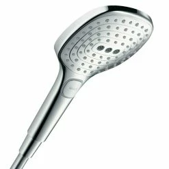 BAUHAUS Hansgrohe Brausegarnitur Raindance Select E 120 Lochabstand: 91,5 Cm, Art Strahl: Rain, RainAir, Whirl, Chrom -Sanitärinstallation Verkaufsladen 12 733