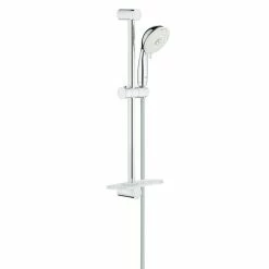 BAUHAUS Grohe Tempesta Rustic Brausegarnitur 100 EcoJoy Lochabstand: 62 Cm, Art Strahl: Massagestrahl, Jetstrahl, Rain, Rain O², Chrom