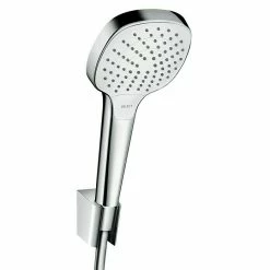 BAUHAUS Hansgrohe Brause-Set Croma Select E Vario Anzahl Funktionen: 3, Durchmesser Handbrause: 11 Cm, Chrom, Weiß