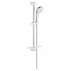 BAUHAUS Grohe Tempesta Rustic Brausegarnitur 100 Lochabstand: 62 Cm, Art Strahl: Massagestrahl, Jetstrahl, Rain, Rain O², Chrom/Weiß -Sanitärinstallation Verkaufsladen 12 774