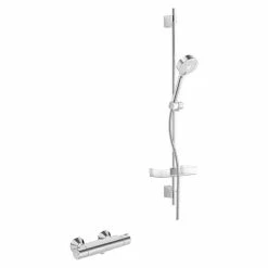 BAUHAUS Hansa Micra Brause-Set Anzahl Funktionen: 3, Durchmesser Handbrause: 9,5 Cm, Chrom