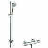 BAUHAUS Hansgrohe Brause-Set Croma 100 Multi/Ecostat Comfort Lochabstand: 62,5 Cm, Chrom -Sanitärinstallation Verkaufsladen 12 783