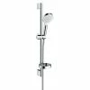 BAUHAUS Hansgrohe Crometta Brausegarnitur Vario Lochabstand: 62,5 Cm, Art Strahl: Rain, IntenseRain, Chrom/Weiß -Sanitärinstallation Verkaufsladen 12 787