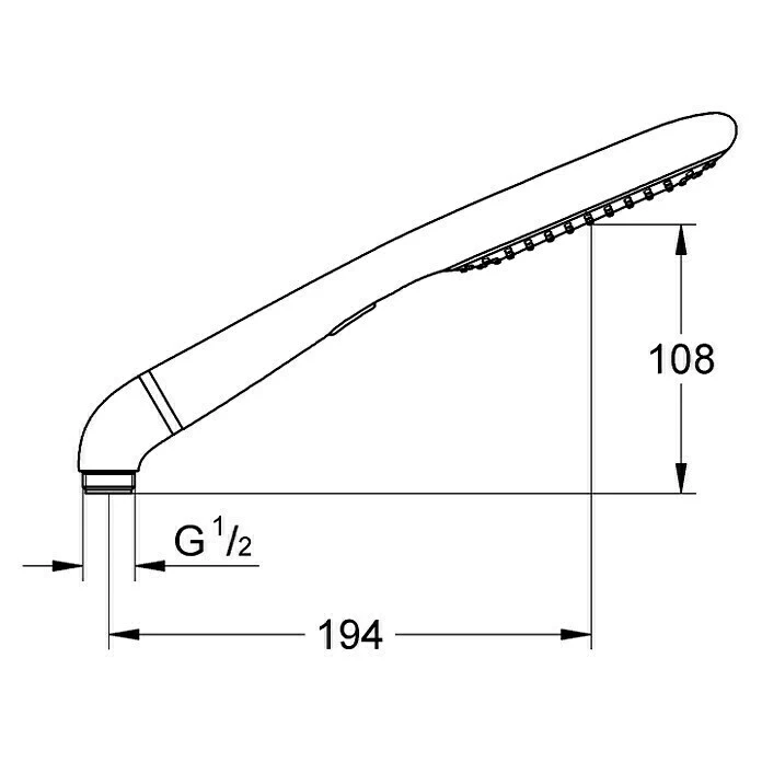 BAUHAUS Grohe Handbrause Rainshower Eco 120 Anzahl Funktionen: 2, Chrom 4 BAUHAUS Grohe Handbrause Rainshower Eco 120 Anzahl Funktionen: 2, Chrom – Bild 2