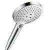 BAUHAUS Hansgrohe Handbrause Raindance Select S 120 Anzahl Funktionen: 3, Durchmesser: 12,5 Cm, Weiß/Chrom -Sanitärinstallation Verkaufsladen 12 853