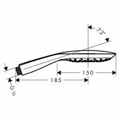 BAUHAUS Hansgrohe Handbrause PuraVida 150 Anzahl Funktionen: 3, Durchmesser: 15 Cm, Chrom 5 BAUHAUS Hansgrohe Handbrause PuraVida 150 Anzahl Funktionen: 3, Durchmesser: 15 Cm, Chrom -Sanitärinstallation Verkaufsladen 12 867