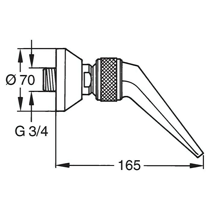 BAUHAUS Hansa Jet Kopfbrause 16,5 Cm, 70,2 L/min Bei 3 Bar, Anzahl Funktionen: 1, Chrom 4 BAUHAUS Hansa Jet Kopfbrause 16,5 Cm, 70,2 L/min Bei 3 Bar, Anzahl Funktionen: 1, Chrom – Bild 2