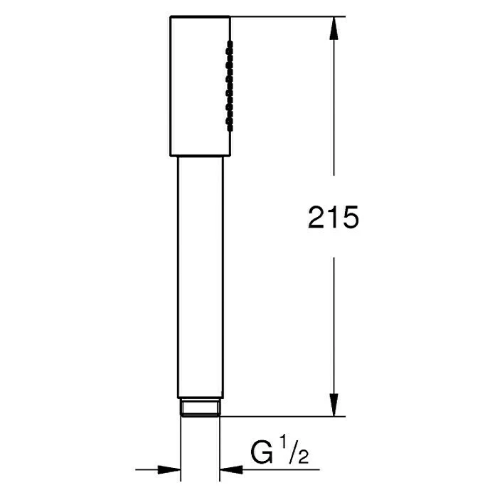 BAUHAUS Grohe Sena Handbrause Stick Anzahl Funktionen: 1, 6,5 L/min Bei 3 Bar, Chrom 4 BAUHAUS Grohe Sena Handbrause Stick Anzahl Funktionen: 1, 6,5 L/min Bei 3 Bar, Chrom – Bild 2