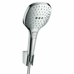 BAUHAUS Hansgrohe Brause-Set Raindance Select E 120 Anzahl Strahlarten: 3, Durchmesser Handbrause: 12 Cm, Chrom, Länge Brauseschlauch: 125 Cm