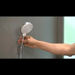 BAUHAUS Hansgrohe Crometta Handbrause Vario Anzahl Funktionen: 2, Durchmesser: 10 Cm, Weiß/Chrom -Sanitärinstallation Verkaufsladen 12 950