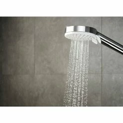 BAUHAUS Hansgrohe Crometta Handbrause Vario Anzahl Funktionen: 2, Durchmesser: 10 Cm, Weiß/Chrom -Sanitärinstallation Verkaufsladen 12 952