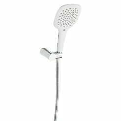 BAUHAUS Mixomat Brause-Set Gulfoss Chrom/Weiß