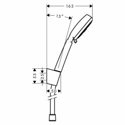BAUHAUS Hansgrohe Crometta Brause-Set 100 Vario Anzahl Funktionen: 4, Durchmesser Handbrause: 10 Cm, Chrom 7 BAUHAUS Hansgrohe Crometta Brause-Set 100 Vario Anzahl Funktionen: 4, Durchmesser Handbrause: 10 Cm, Chrom -Sanitärinstallation Verkaufsladen 12 979