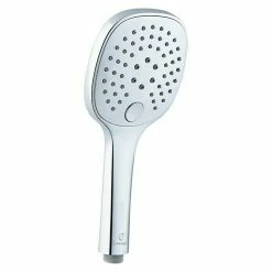 BAUHAUS Camargue Handbrause Gratl Anzahl Funktionen: 3, Weiß/Chrom -Sanitärinstallation Verkaufsladen 12 984